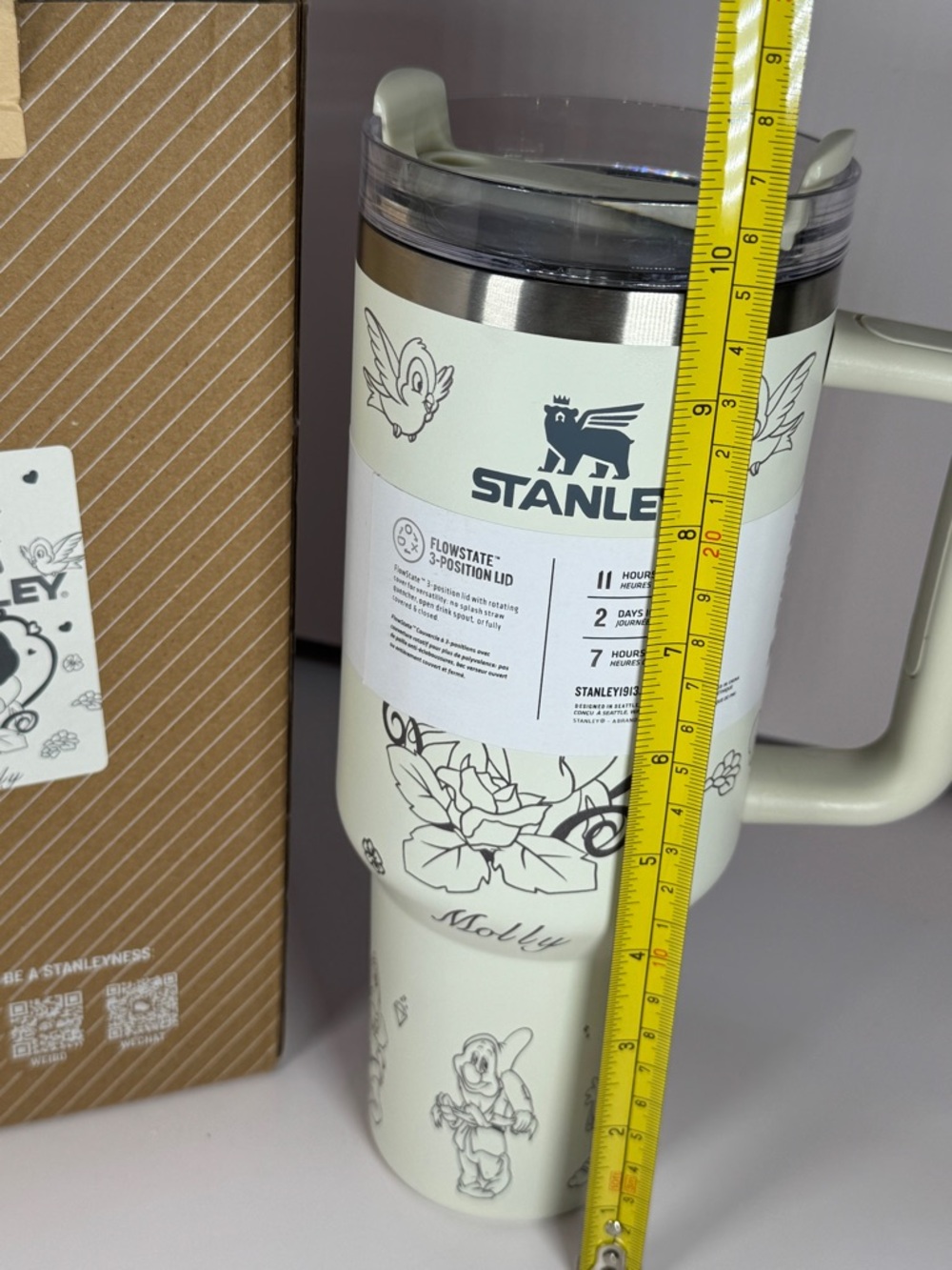 NEW MOLLY name engraved Stanley 40oz Quencher Engraved Disney Snow White - Picture 5 of 14